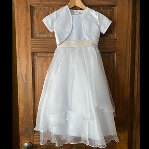 Communion/Flower Girl dress with bolero